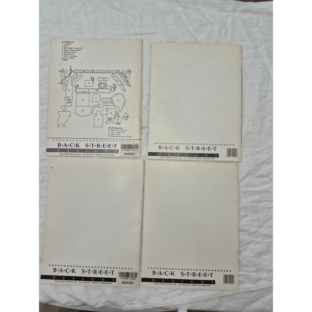 Back Street Designs Scherenschnitte Pattern Books 21 22 25 26 Vintage Paper Art - Picture 2 of 2